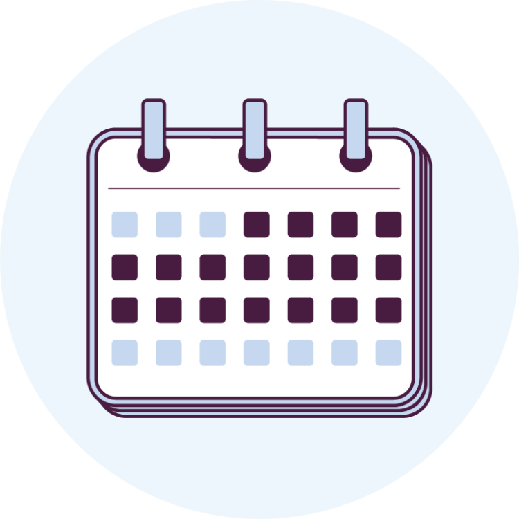 Icon of a calendar