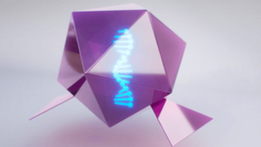 CGI rendering of a vector with DNA
